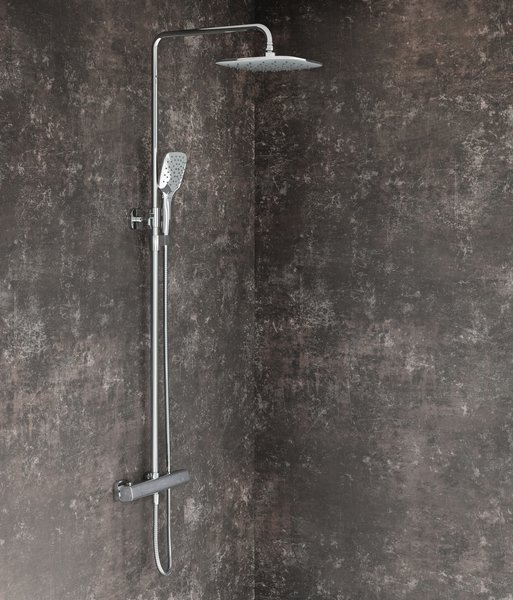 Душевая стойка с термостатическим смесителем и ручным душем Ravak TD F 091.00/150, X070141