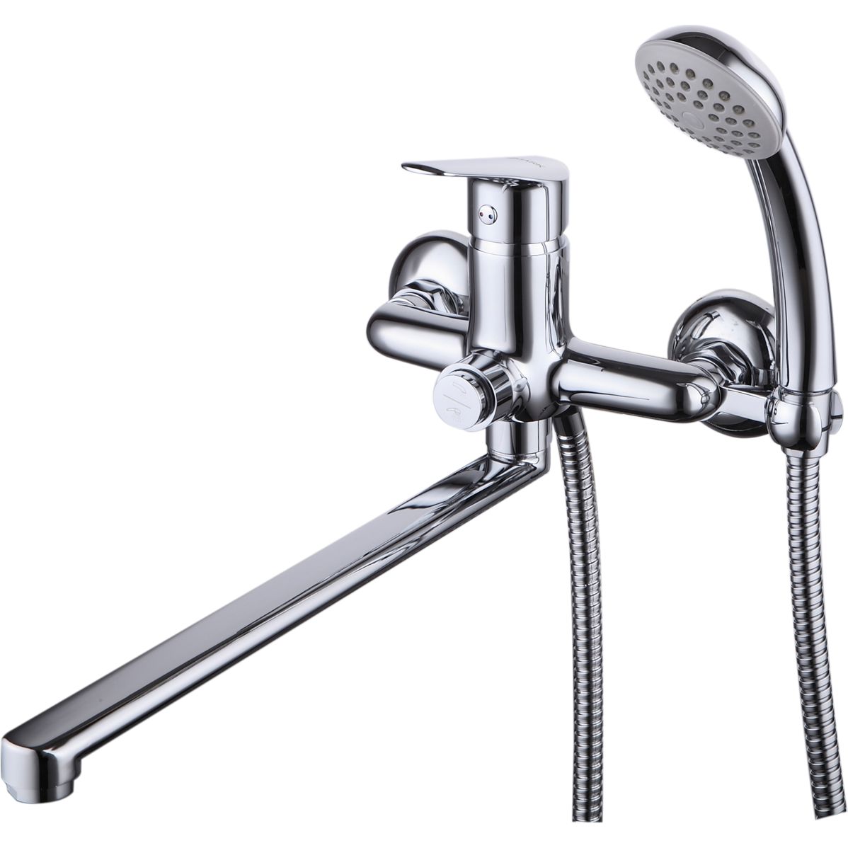 Смеситель универсальный одноручный с плоским изливом 300 мм Lemark Partner, LM6557C