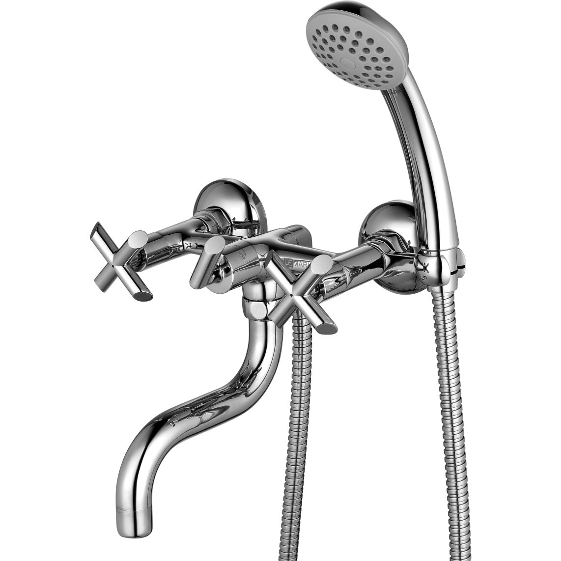 Смеситель для ванны с круглым повортным изливом 150 мм Lemark Praktica, LM7512C