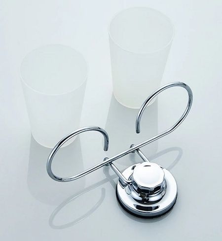 Держатель двух стаканов на вакуумной присоске Ledeme L3708