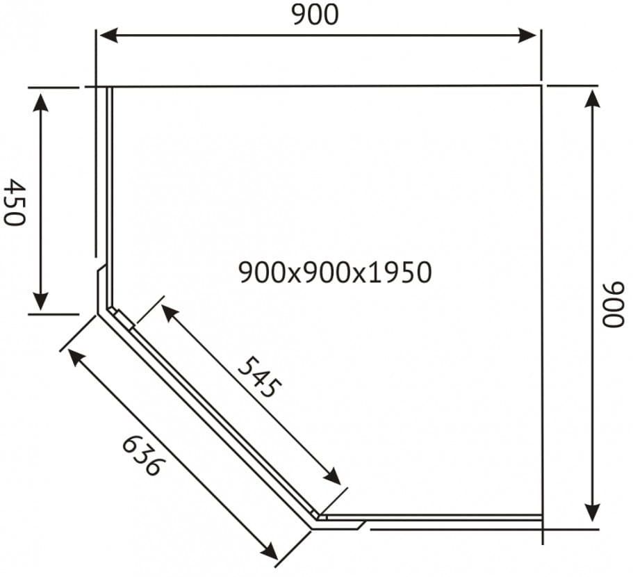 Душевой уголок Berges Oxygen 90x90, 061021