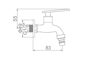 Кран для раковины Ledeme L70101