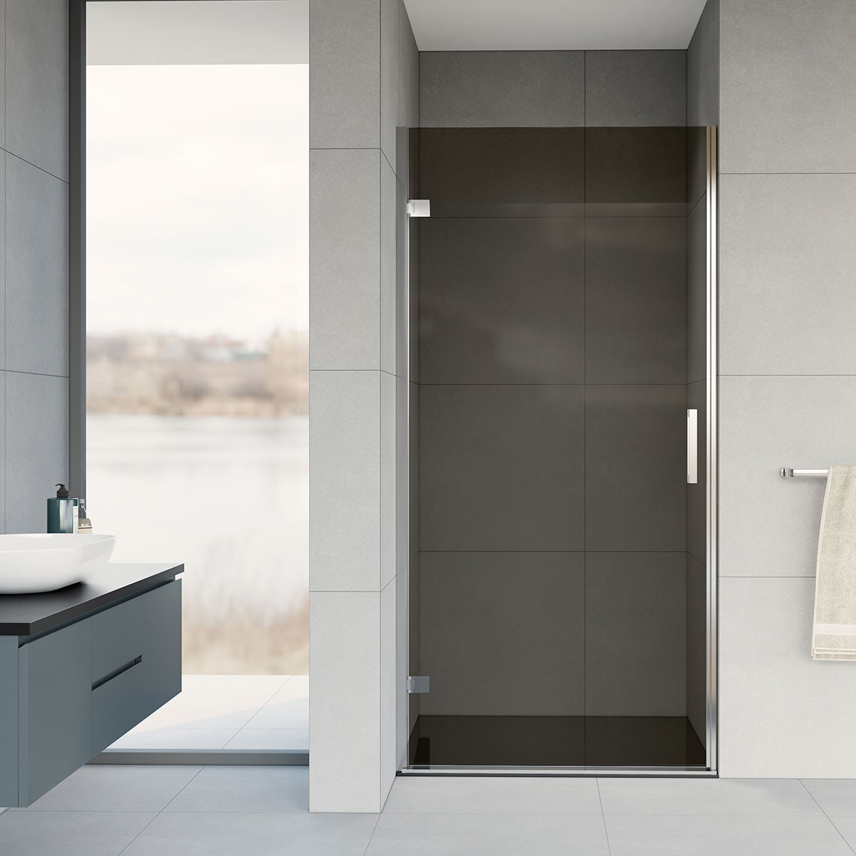 Душевая дверь Vincea Flex 90, VDP-1F900CG