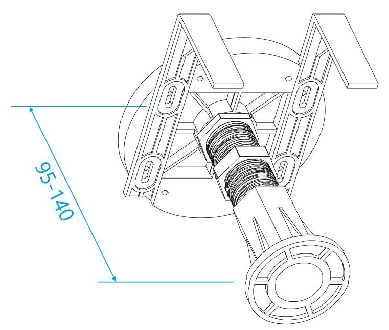 Ножки для поддона RGW N-01 (10), 03230111-31