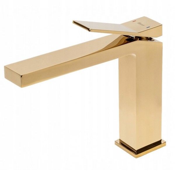 Смеситель для умывальника Rea Duet Gold, REA-B4413