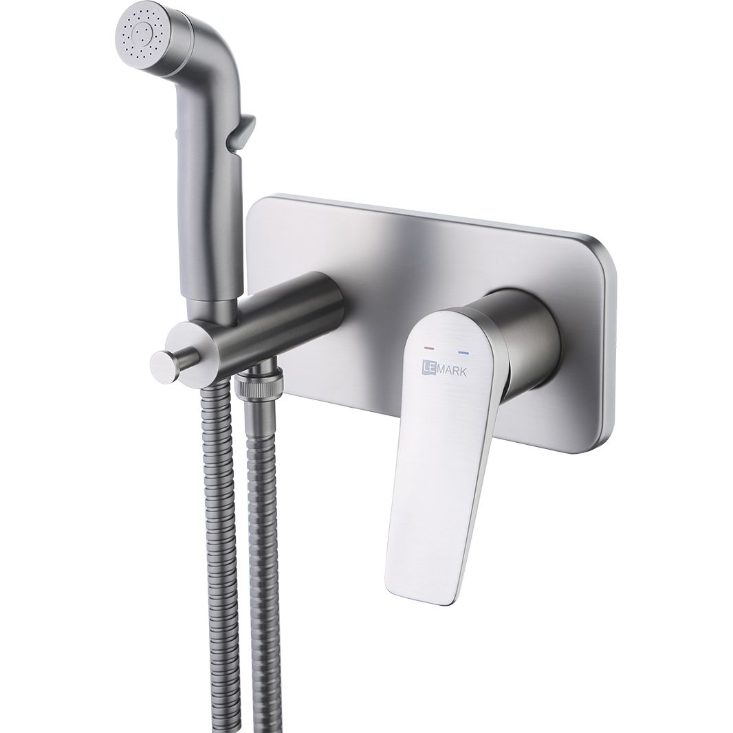 Смеситель с гигиеническим душем встраиваемый Lemark Bronx, LM3720GM