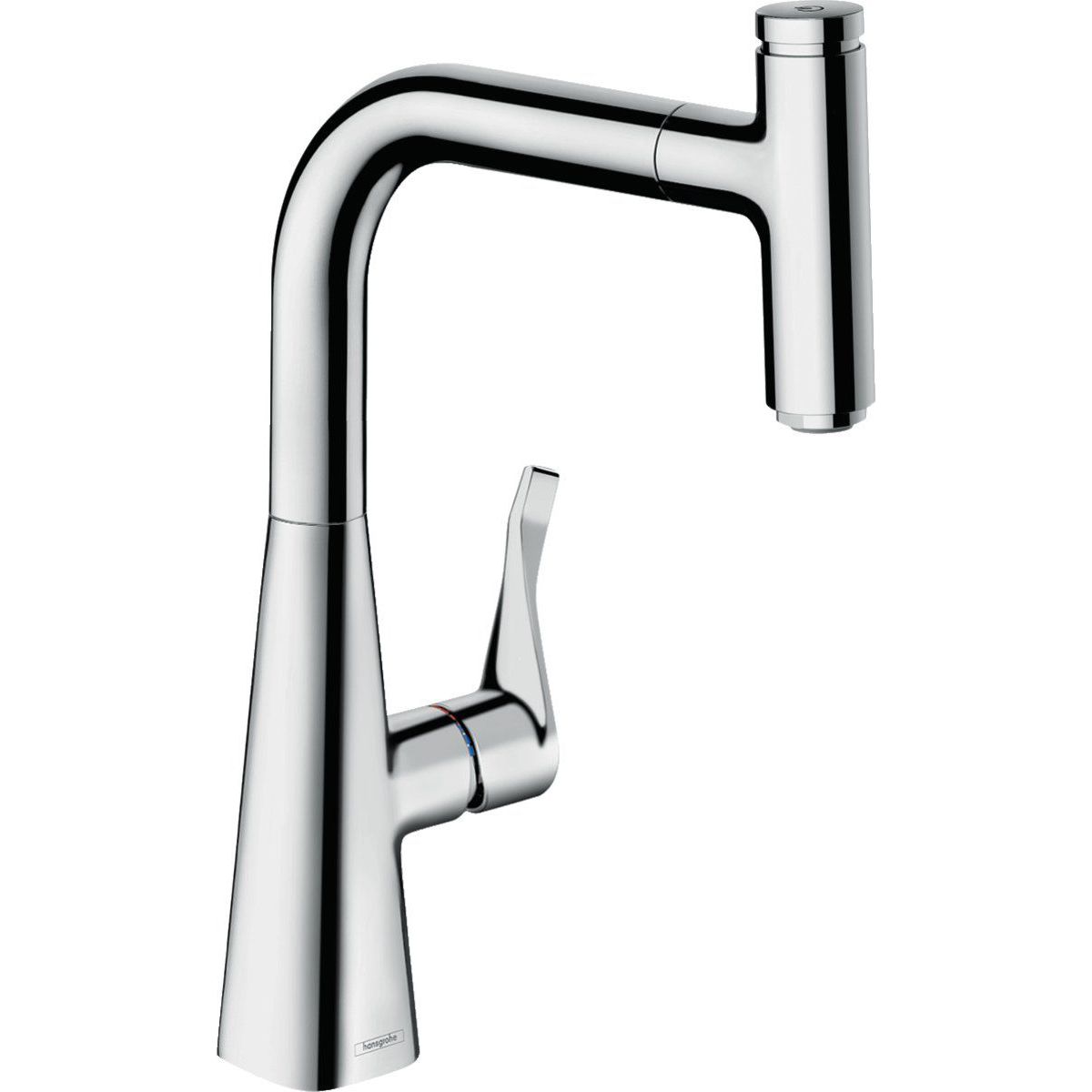 Кухонный смеситель Hansgrohe Metris 240 с вытяжным изливом, 14857000