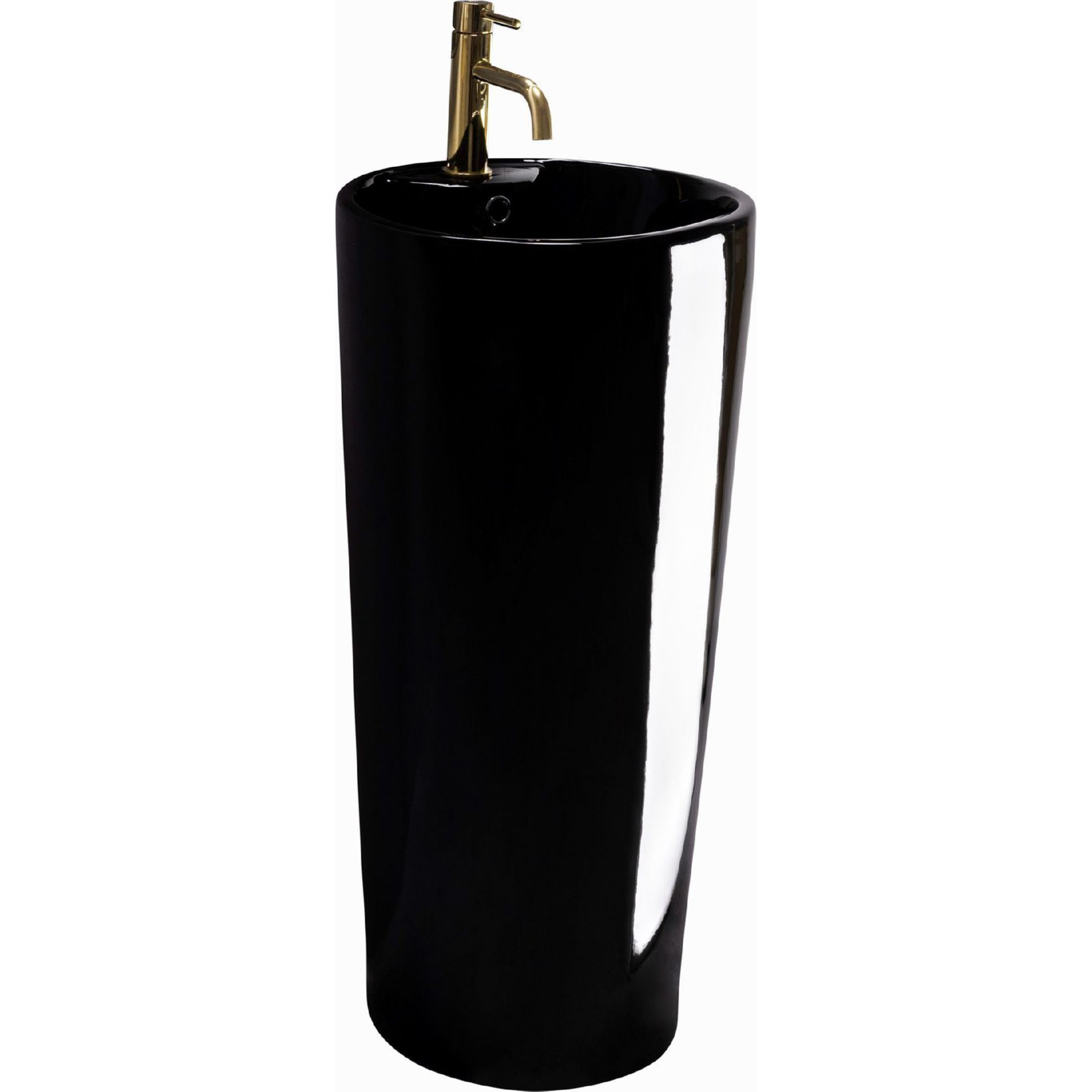 Умывальник Rea Blanka Black 41x41, REA-U6635