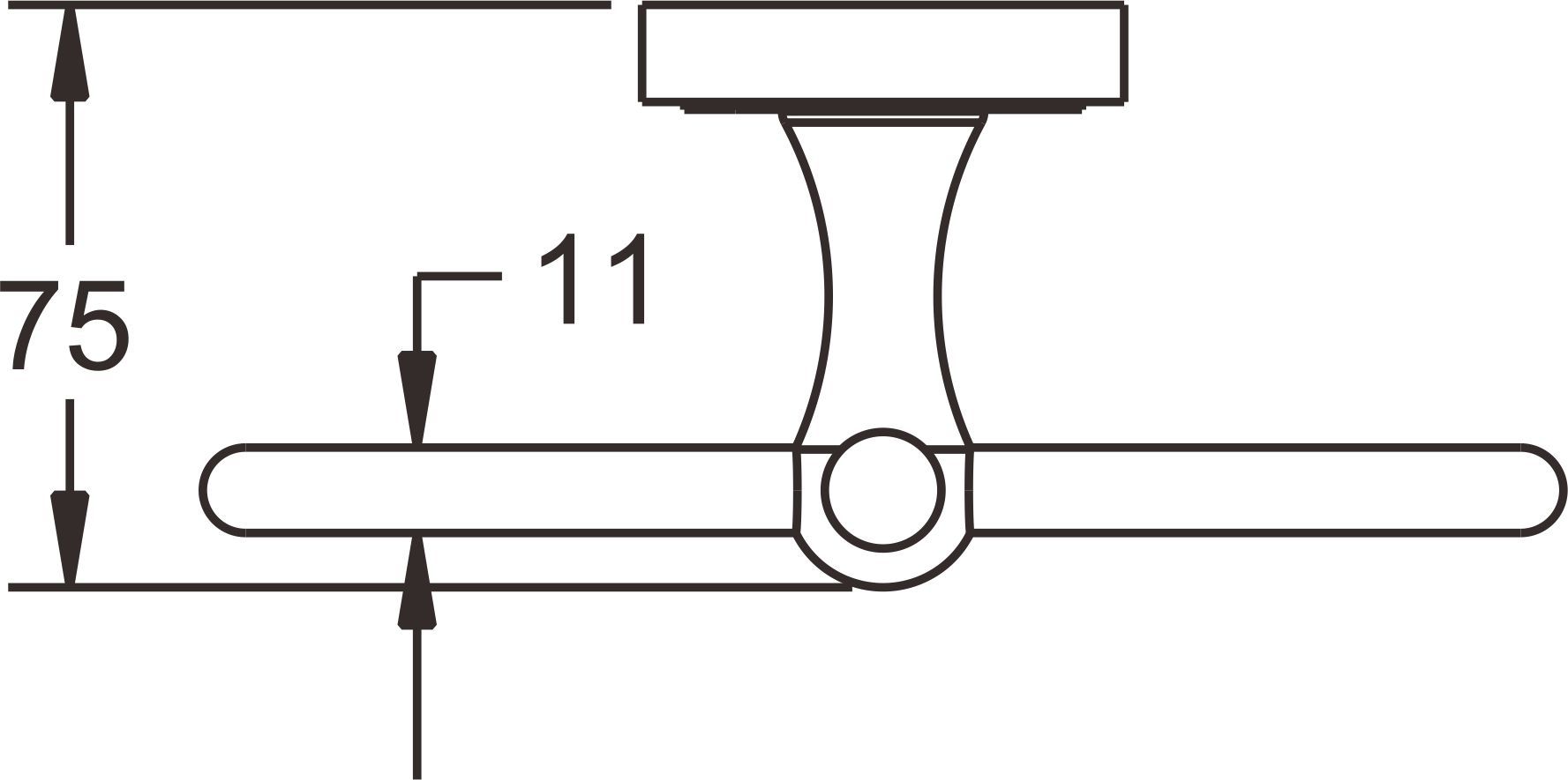 Полотенцедержатель кольцо Rose, RG1006Q