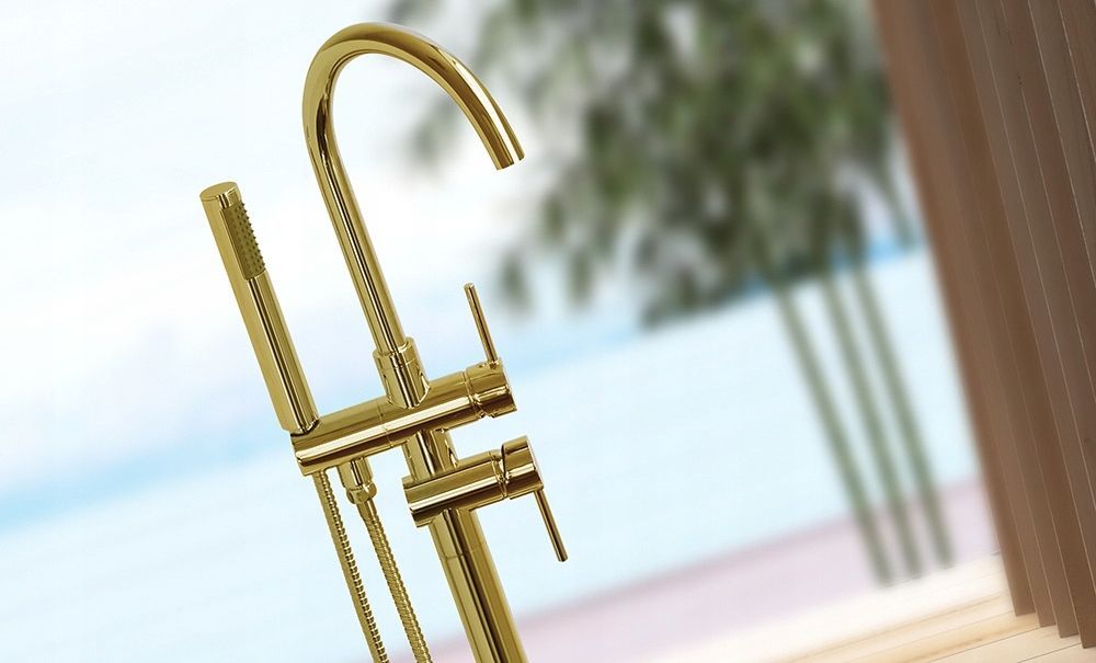 Смеситель для ванны Rea Ortis L.Gold, REA-B7430