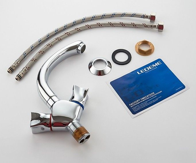 Смеситель для умывальника Ledeme L1087-2