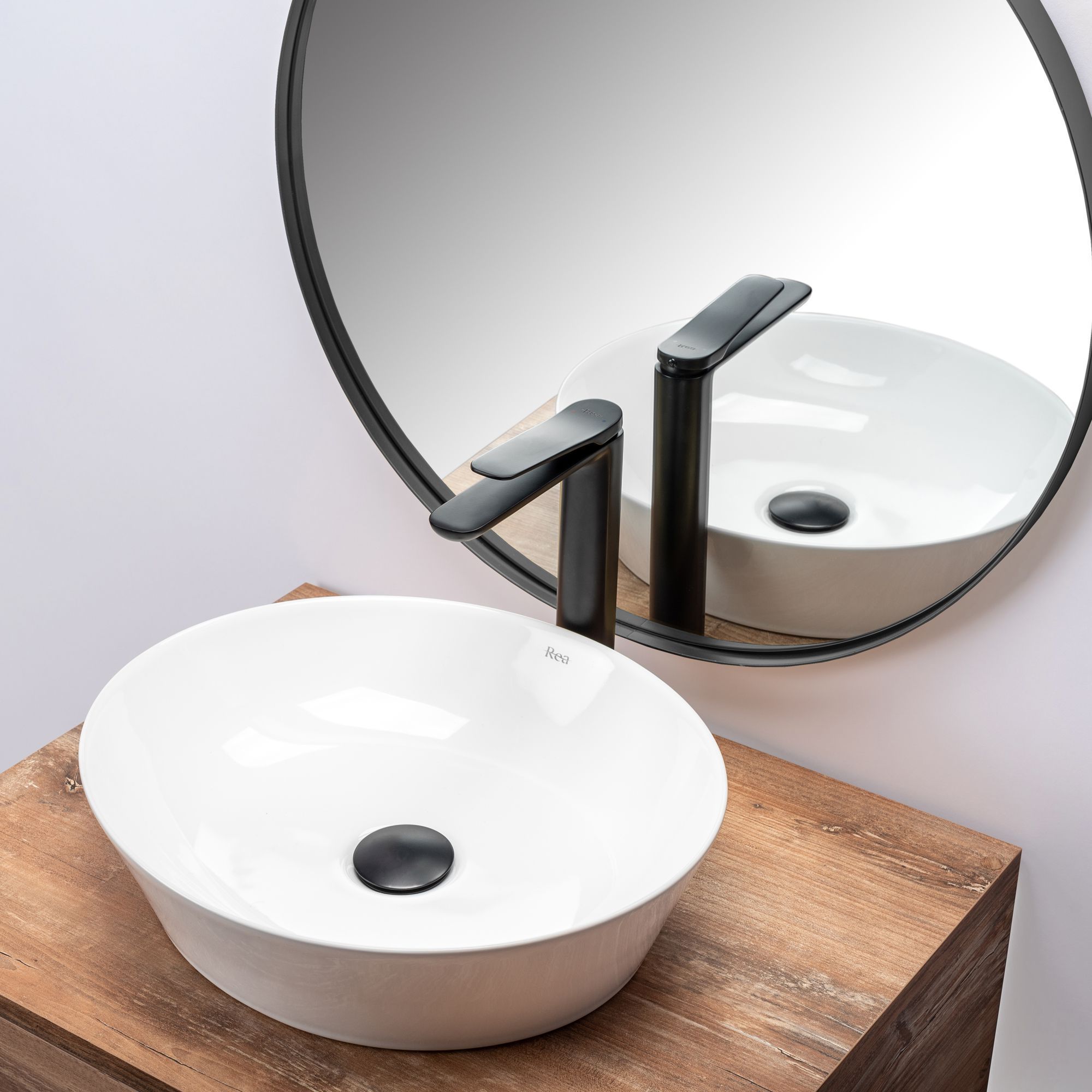 Умывальник Rea Saga 41x37.5, REA-U9851