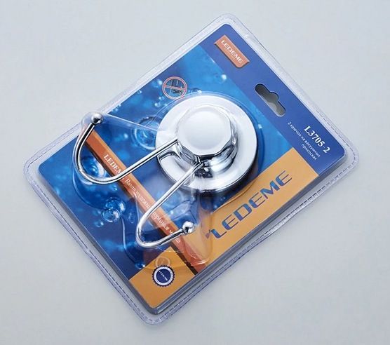 Крючок двойной на присоске Ledeme L3705-2