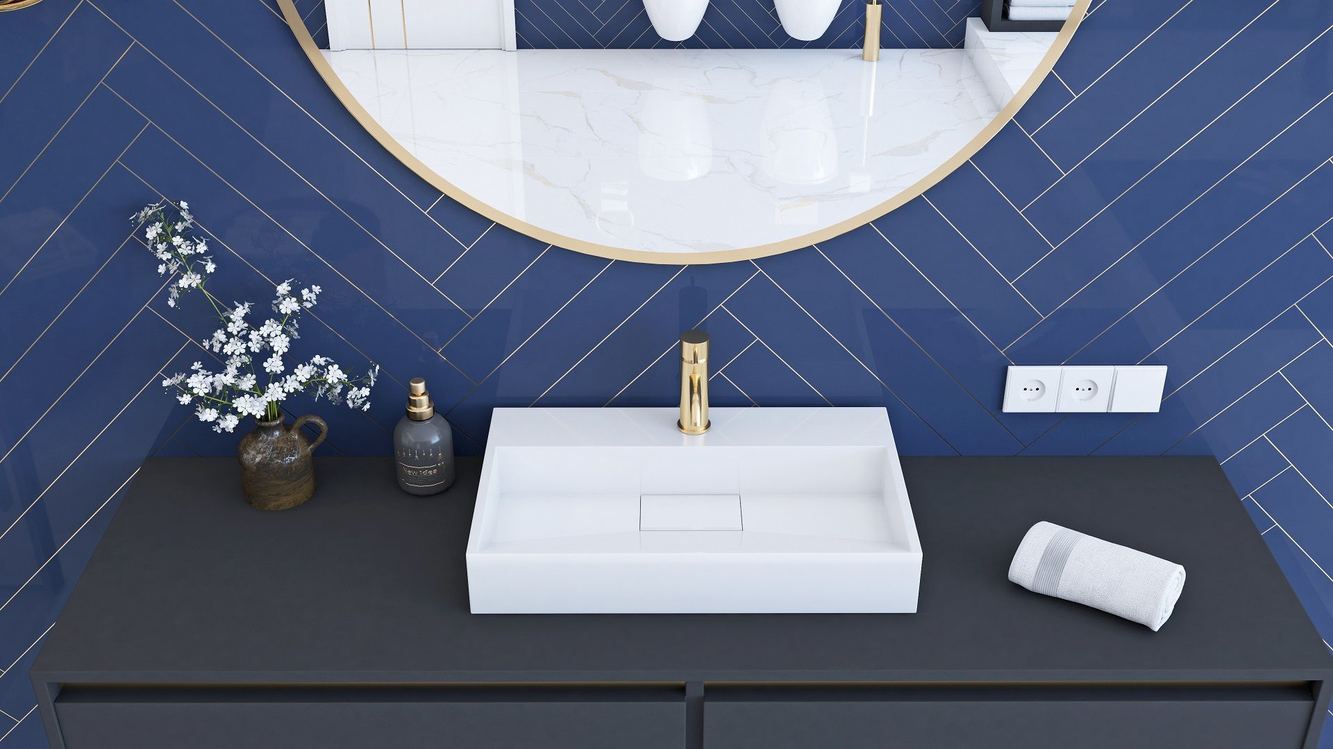 Умывальник Rea Goya 50x37, REA-U8900