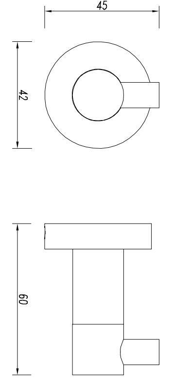Крючок Omnires Modern, MP60110GL
