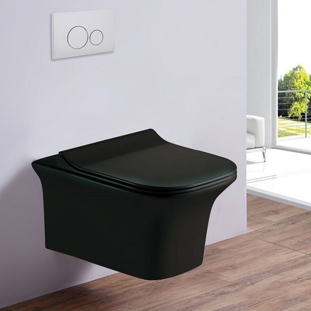 Унитаз подвесной Esbano Azul Black Matt