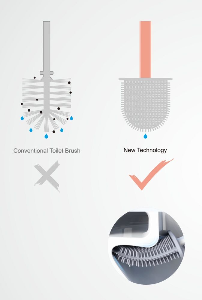 Ершик для унитаза розовый Ledeme L917R