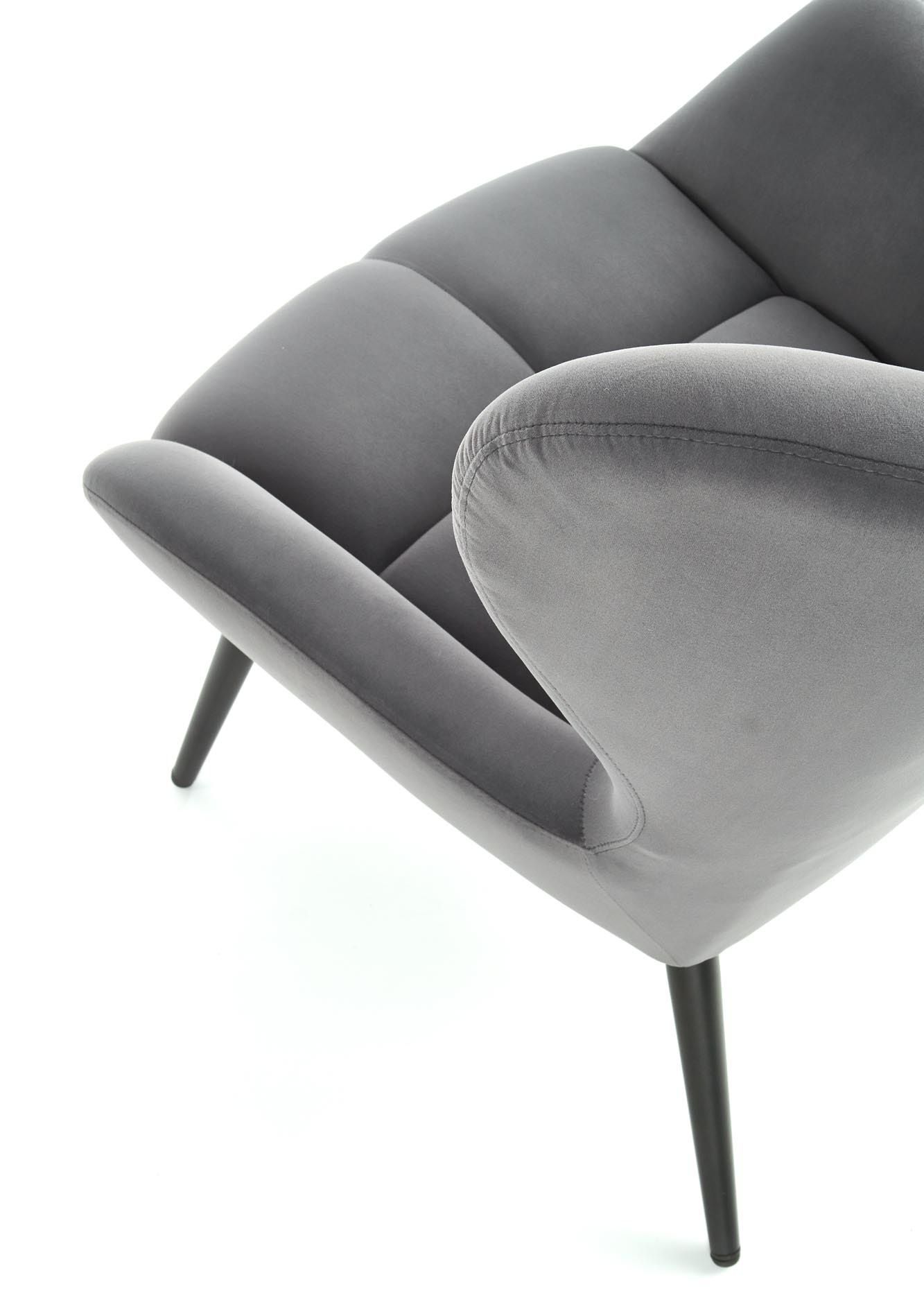 Кресло Halmar Tyrion серый/черный, V-CH-TYRION-FOT-POPIEL