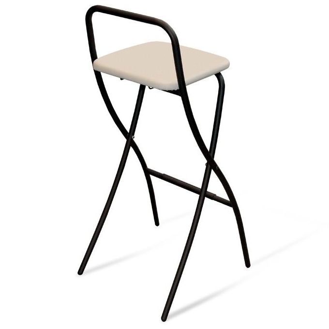 Стул полубарный Sheffilton SHT-S46 бежевый/черный муар, 881416