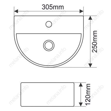 Раковина Melana MLN-7781, 7781-805