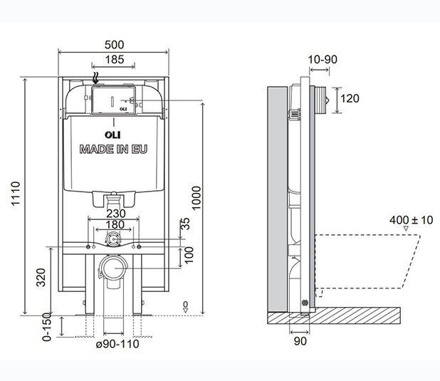 Инсталляционная система OLI 74 S90, 601803