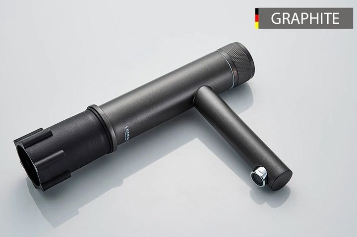 Смеситель для умывальника графит Ledeme L1076U