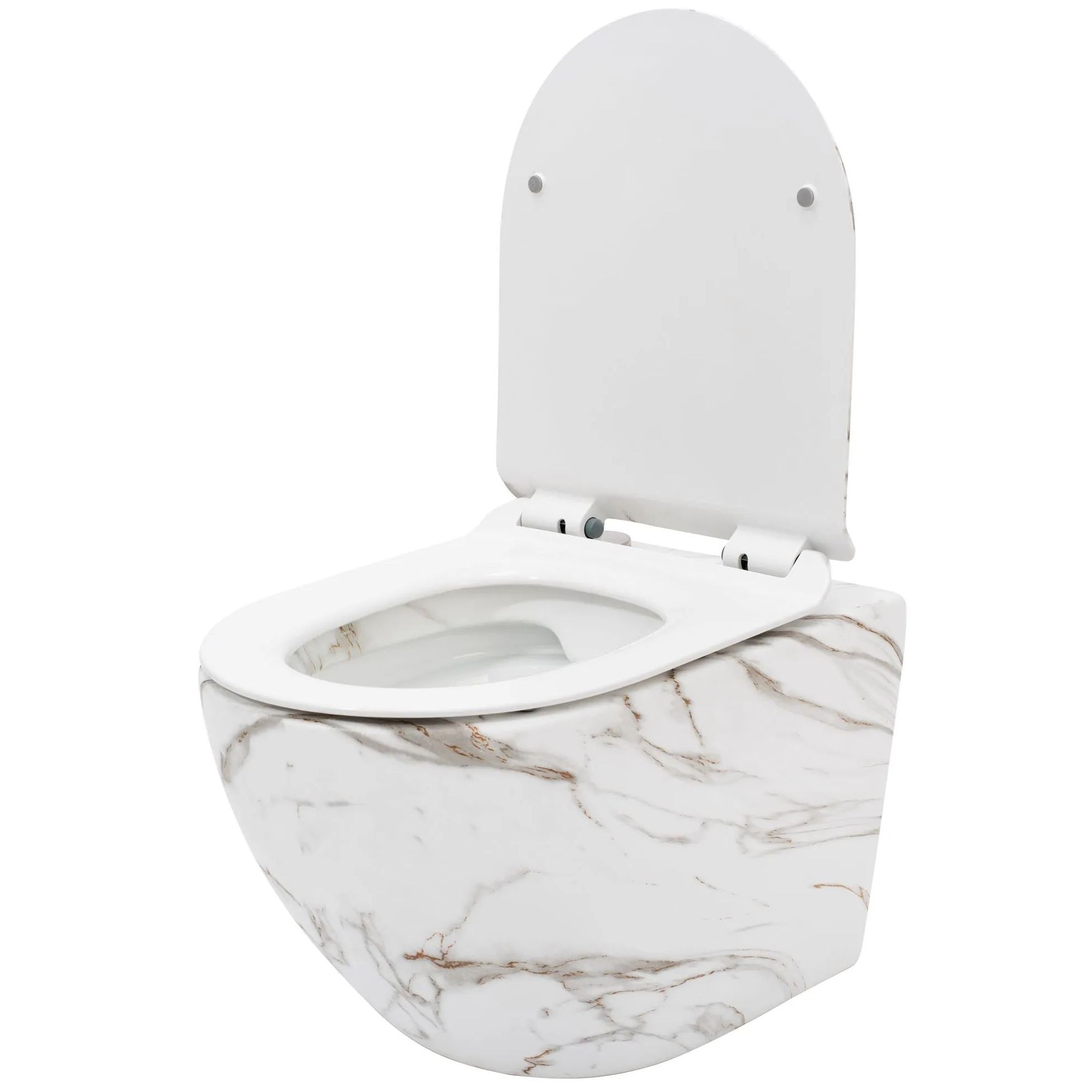 Унитаз подвесной Rea Carlos Duroplast Slim Lava Matt, REA-C8004