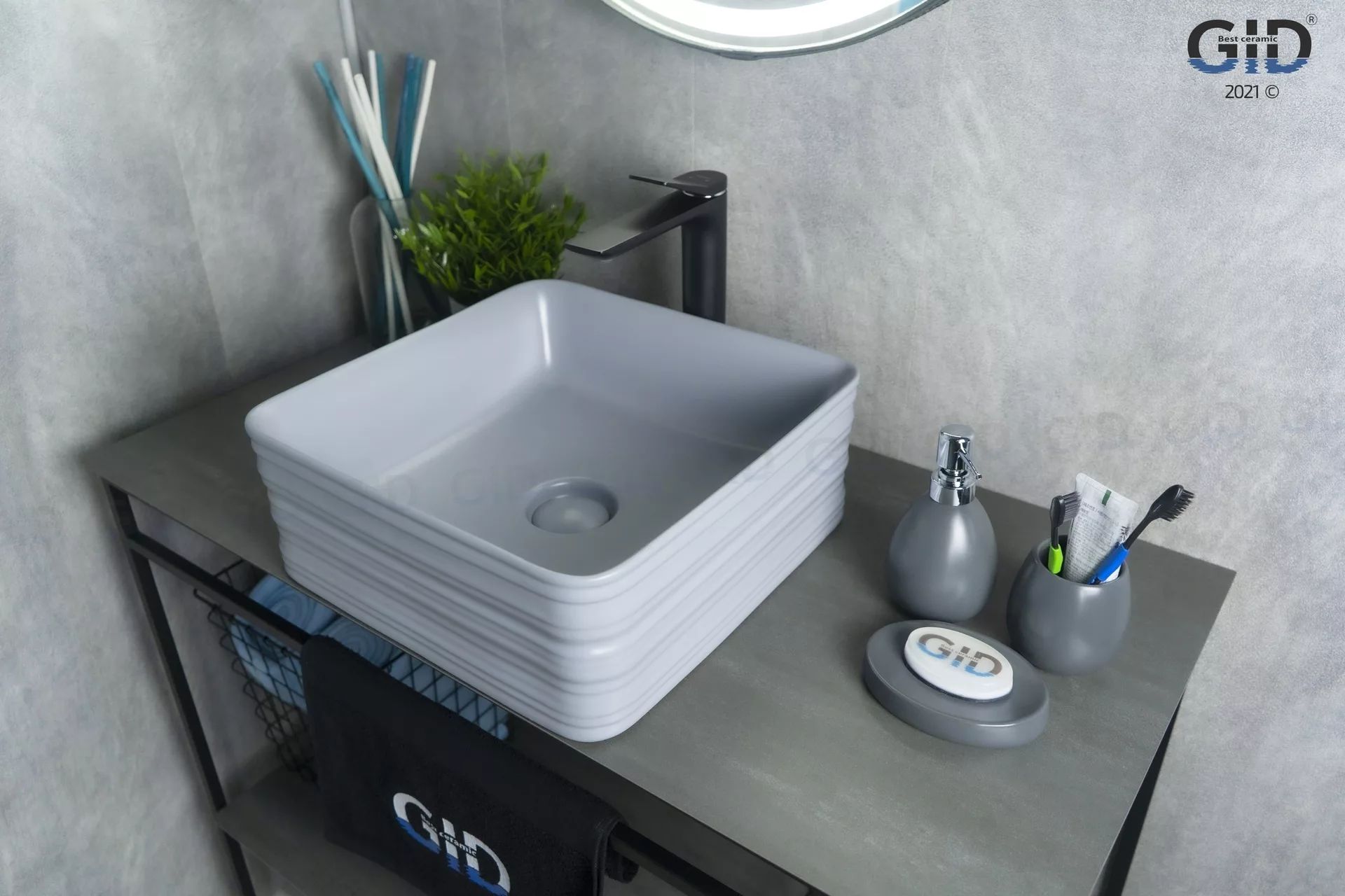 Умывальник Gid GM965 38.5x38.5, 53338