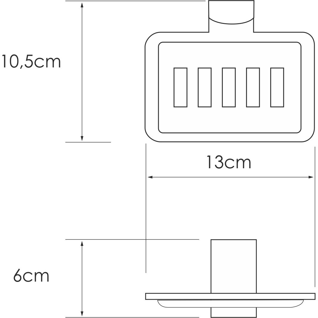 Мыльница решетка WasserKRAFT Leine, K-5069