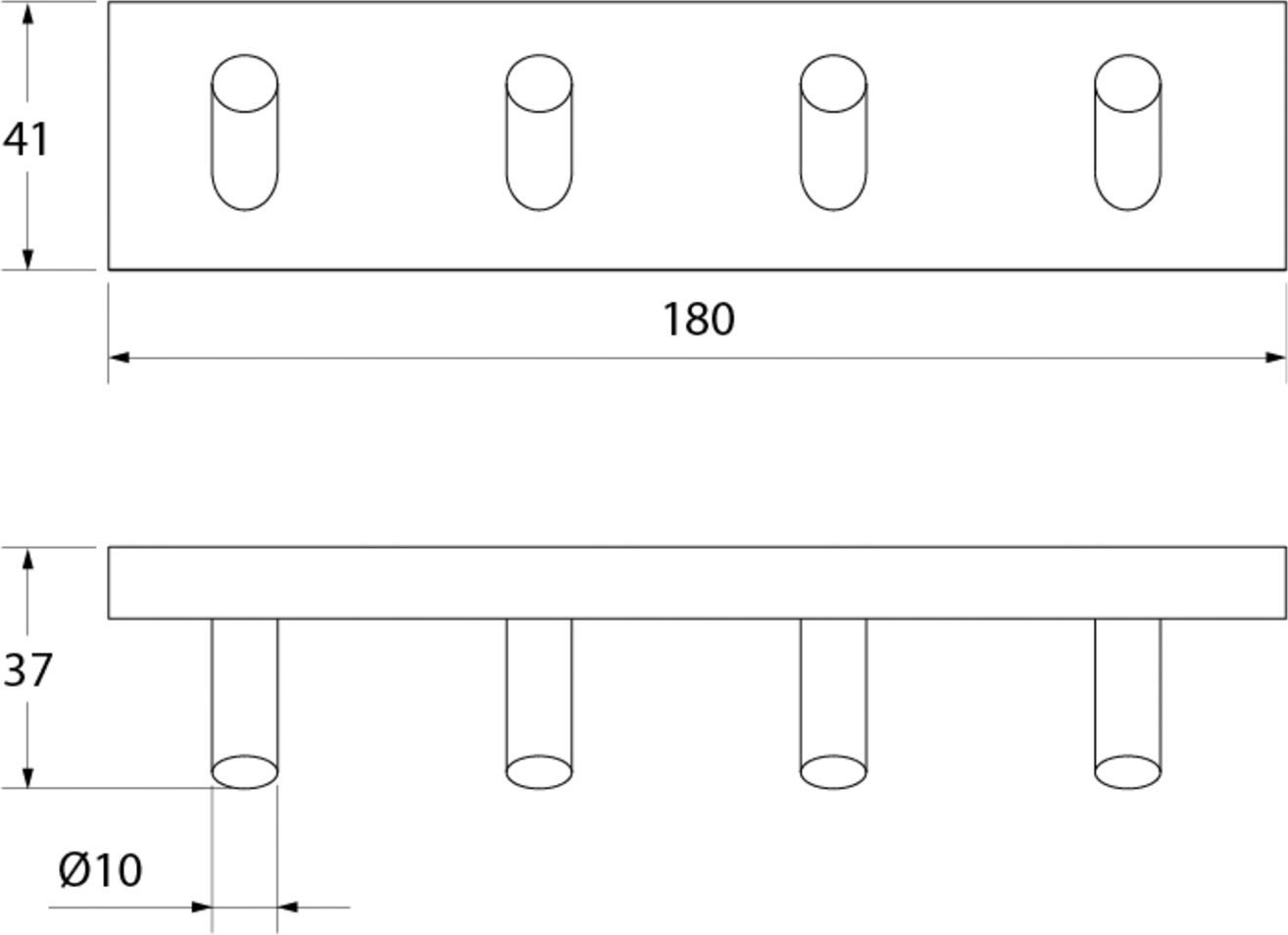Крючок четверной, латунь, Iddis Edifice, EDISB40i41