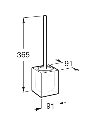 Держатель для туалетной щетки синий Roca Ice, A816863013