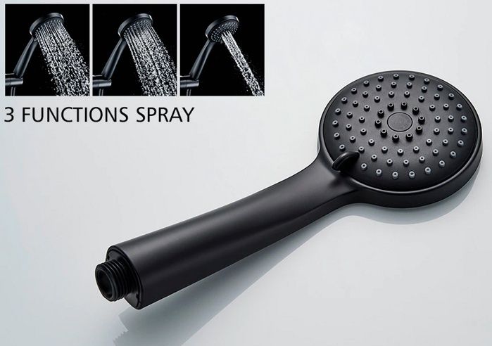 Смеситель для ванны черный Ledeme L2275B