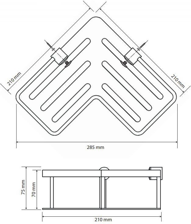 Угловая мыльница Bemeta Cytro, 146208092