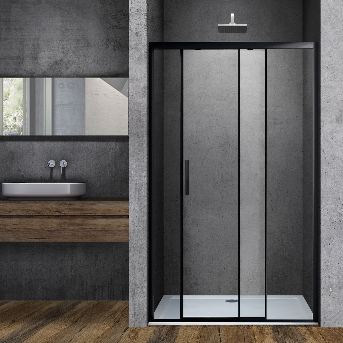 Душевая дверь Vincea Soft 120, VDS-3SO120CLB