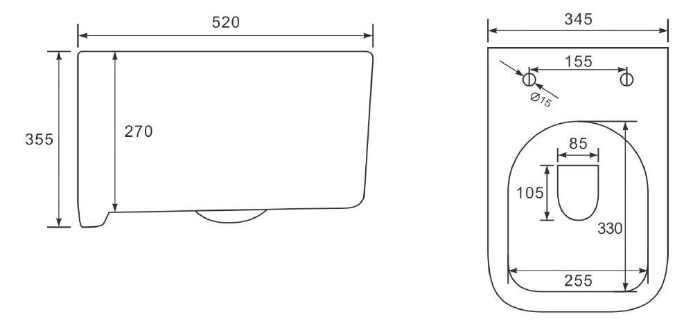 Унитаз подвесной безободковый Vincea Ultra, VT1-32