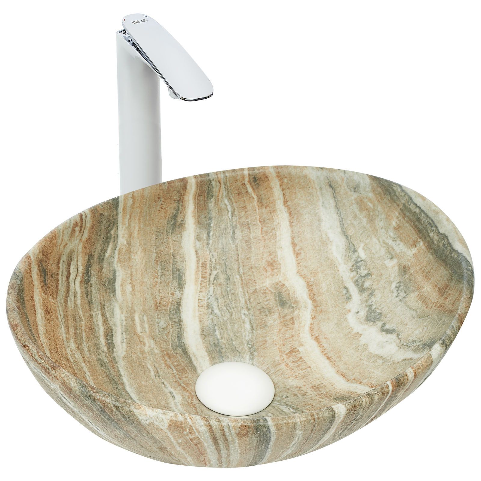 Раковина накладная WeltWasser ELBACH 3078 M804 41.5x33.5