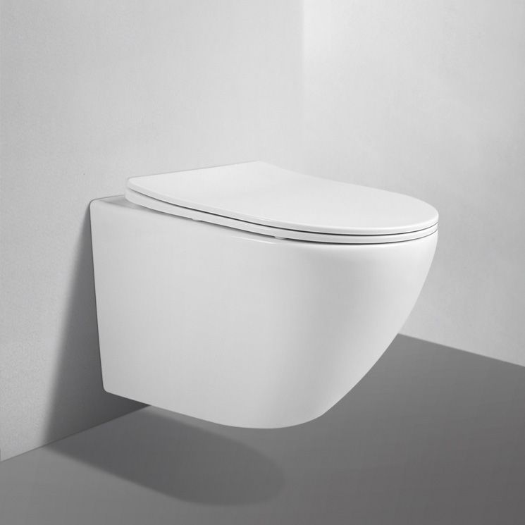 Унитаз подвесной безободковый белый Abber Bequem, AC1100