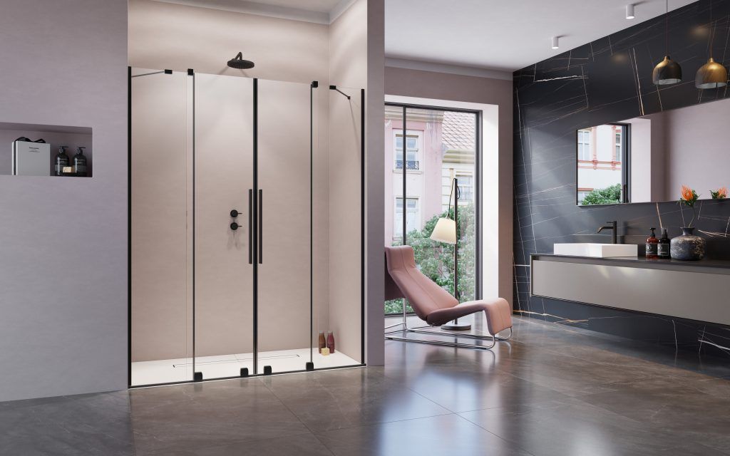 Двери в нишу Radaway Furo DWD Black