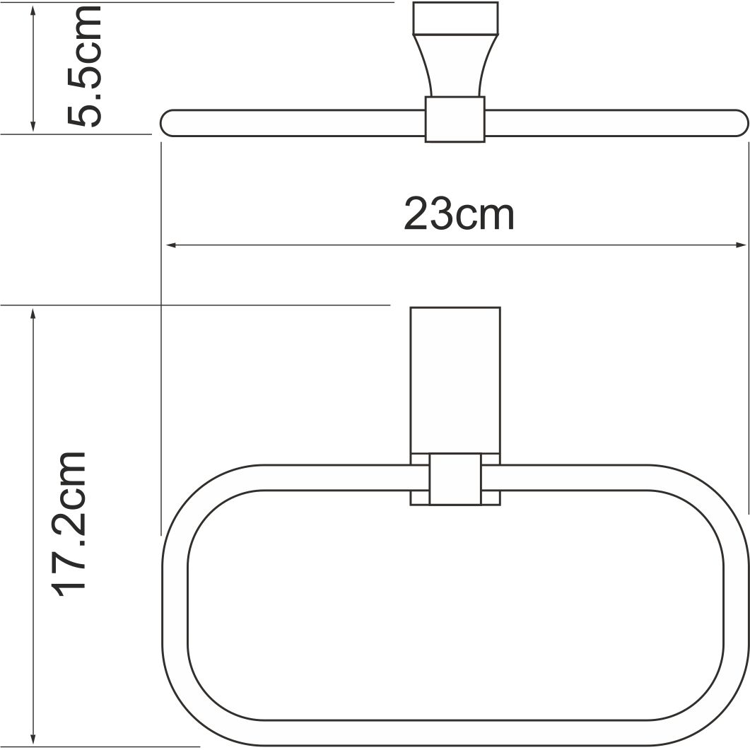 Держатель полотенец WasserKRAFT Lopau, K-6060