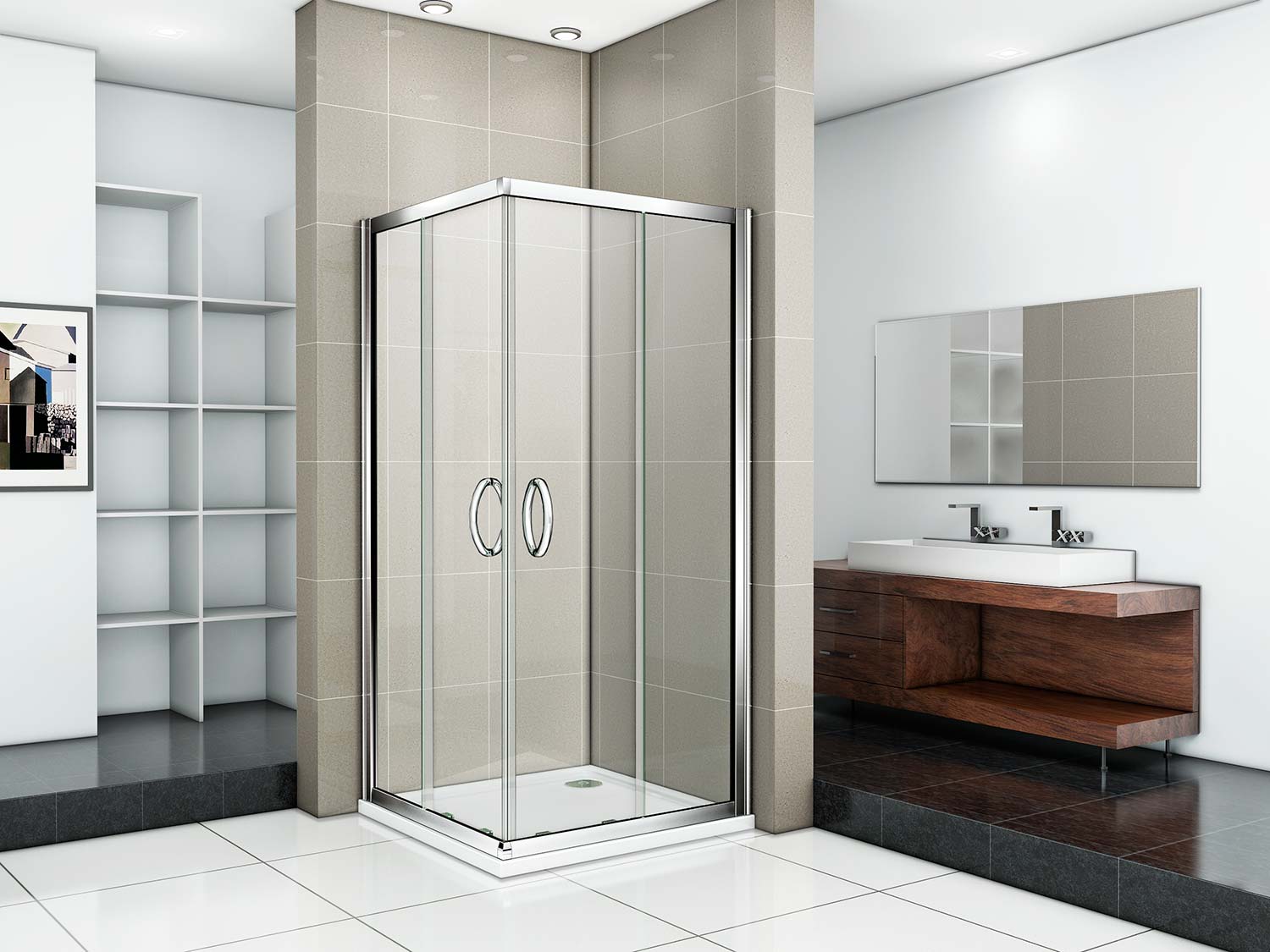 Душевой уголок Good Door INFINITY CR-90-C-CH