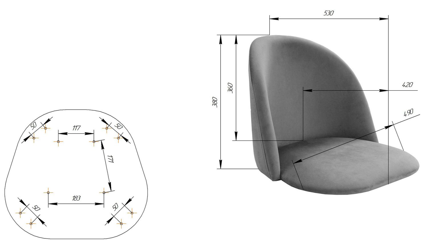 Сидение Sheffilton SHT-ST35 ягодное варенье, 167409