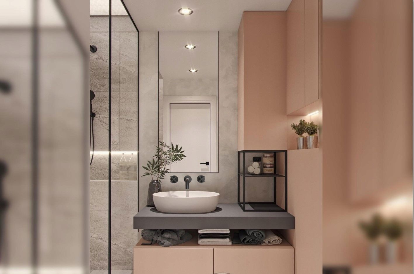 Смеситель встраиваемый Rea Exit Black, REA-B8000