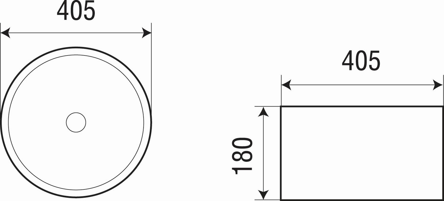 Раковина накладная WeltWasser ELBACH 3272 40.5x40.5