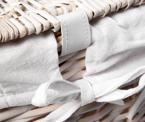 Плетеная корзина для белья с крышкой WasserKRAFT Vils, WB-560-L