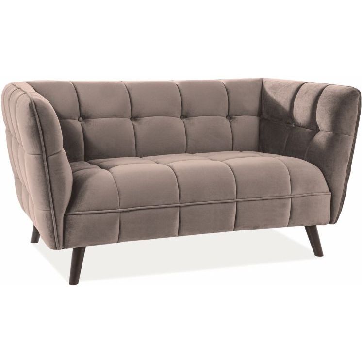 Диван Signal Castello Velvet 2 Bluvel28, бежевый, CASTELLO2V28