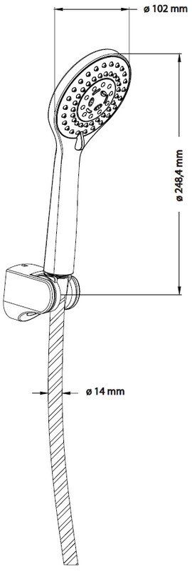 Душевой комплект Omnires, YOSEMITE-PCR