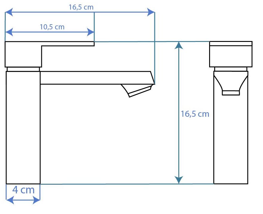 Смеситель для умывальника Rea Mayson Gold, REA-B5101
