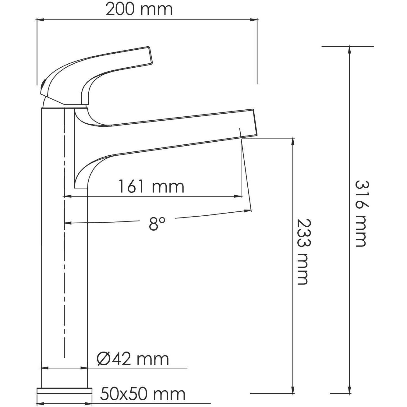 Смеситель для умывальника WasserKRAFT Sauer, 7103H