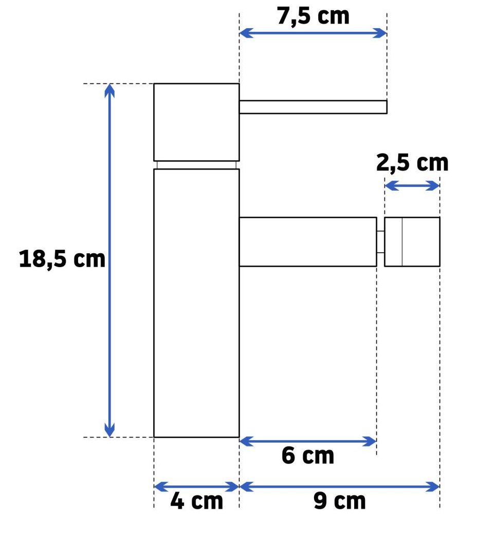 Смеситель для биде Rea Tess L.Gold, REA-B8807