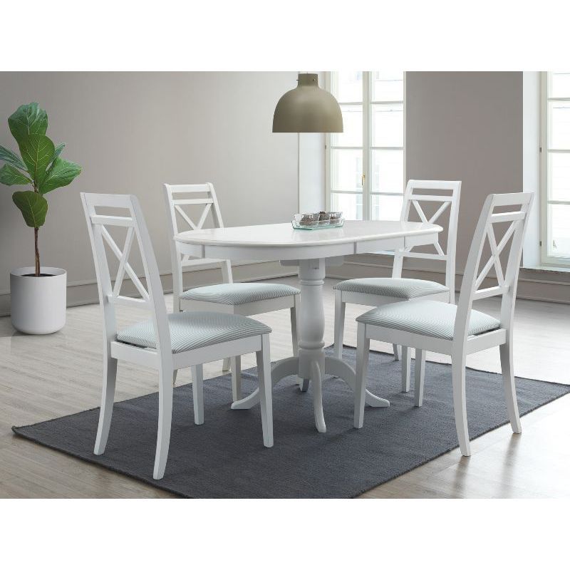 Стол обеденный Signal DELLO 100 раскладной белый, DELLOB100